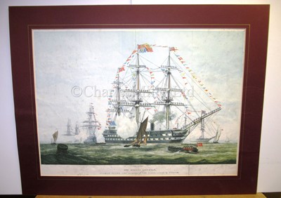 Lot 176 - WILLIAM MACKENZIE THOMSON (BRITISH, FL. 1870-1892); The Queen's Birthday, a visit to H.M.S. 'St George'