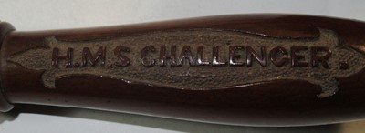 Lot 171 - THE LAUNCHING MALLET AND CHISEL FOR H.M.S. CHALLENGER, 1858