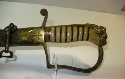 Lot 135 - Ø AN 1805 PATTERN NAVAL SWORD BY SALTER