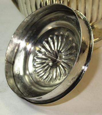 Lot 169 - A SILVER SEA-GOING HOT WATER POT FROM THE SERVICE OF ADMIRAL SIR ROBERT TRISTRAM RICKETTS BT