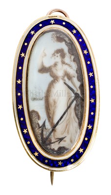 Lot 149 - A GOLD AND ENAMEL SAILOR'S FAREWELL BROOCH, CIRCA 1790