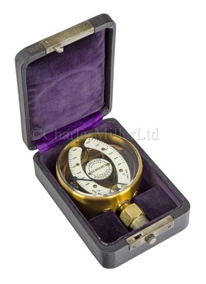 Lot 74 - A PORTABLE DOUBLE STEAM PRESSURE GAUGE BY DEWRANCE, LONDON FOR LLOYD'S REGISTER, CIRCA 1900