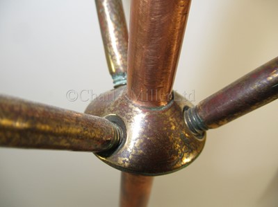 Lot 284 - A COPPER AND BRASS LIGHTNING CONDUCTOR, CIRCA 1900