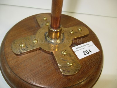 Lot 284 - A COPPER AND BRASS LIGHTNING CONDUCTOR, CIRCA 1900