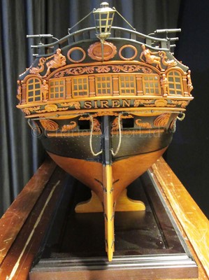 Lot 106 - A VERY FINE 1:36 SCALE ADMIRALTY BOARD STYLE MODEL FOR THE SIXTH RATE 28-GUN SHIP SIREN [1773]