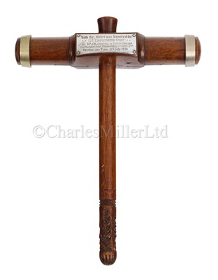 Lot 90 - THE LAUNCHING MALLET FOR THE COURT LINE S.S CRESSINGTON COURT, 1929