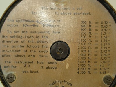 Lot 283 - A MYSTERY BAROMETER BY C. P. GOERZ, BERLIN FOR THE ENGLISH MARKET, CIRCA 1925