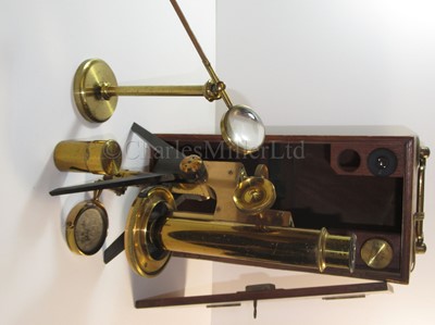 Lot 262 - A LATE 19TH CENTURY MONOCULAR MICROSCOPE BY ROSS, LONDON