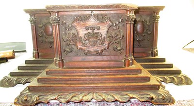 Lot 186 - THE LAUNCHING CASKET FOR THE BATTLECRUISER H.M.S. INDEFATIGABLE, 1909