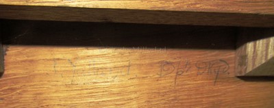 Lot 186 - THE LAUNCHING CASKET FOR THE BATTLECRUISER H.M.S. INDEFATIGABLE, 1909