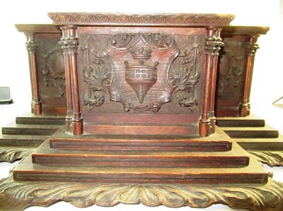 Lot 186 - THE LAUNCHING CASKET FOR THE BATTLECRUISER H.M.S. INDEFATIGABLE, 1909