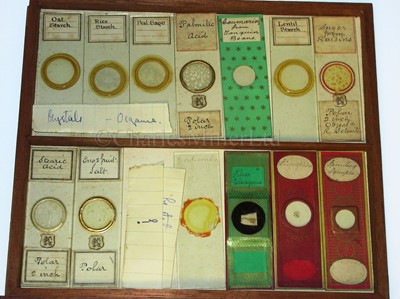 Lot 266 - A CABINET OF MICROSCOPE SLIDES