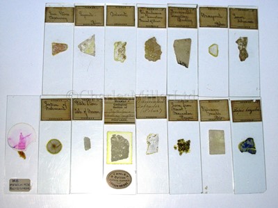 Lot 266 - A CABINET OF MICROSCOPE SLIDES