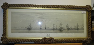Lot 175 - AFTER SIR OSWALD WALTERS BRIERLY (BRITISH, 1817-1894); Helsingfors and Sweaborg; English and French Screw Line Battleships At Anchor
