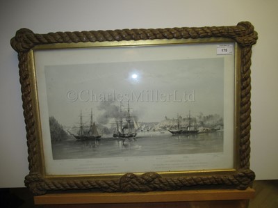 Lot 175 - AFTER SIR OSWALD WALTERS BRIERLY (BRITISH, 1817-1894); Helsingfors and Sweaborg; English and French Screw Line Battleships At Anchor