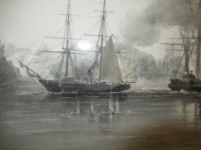 Lot 175 - AFTER SIR OSWALD WALTERS BRIERLY (BRITISH, 1817-1894); Helsingfors and Sweaborg; English and French Screw Line Battleships At Anchor