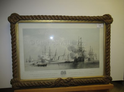 Lot 175 - AFTER SIR OSWALD WALTERS BRIERLY (BRITISH, 1817-1894); Helsingfors and Sweaborg; English and French Screw Line Battleships At Anchor