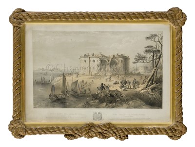 Lot 175 - AFTER SIR OSWALD WALTERS BRIERLY (BRITISH, 1817-1894); Helsingfors and Sweaborg; English and French Screw Line Battleships At Anchor