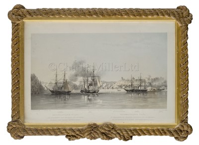 Lot 175 - AFTER SIR OSWALD WALTERS BRIERLY (BRITISH, 1817-1894); Helsingfors and Sweaborg; English and French Screw Line Battleships At Anchor