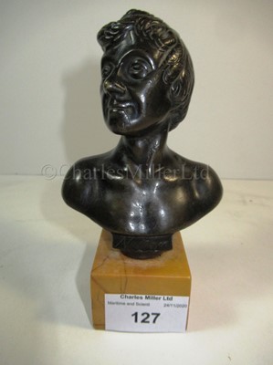 Lot 127 - A NELSON BRONZE BUST BY GAHAGAN, 1798