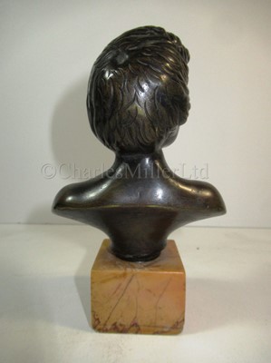 Lot 127 - A NELSON BRONZE BUST BY GAHAGAN, 1798