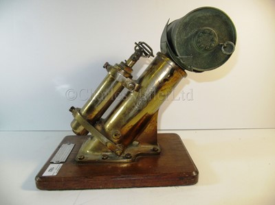 Lot 192 - A PRESENTATION MODEL DEPTH CHARGE LAUNCHER FOR H.M.S. LINNET BY THORNYCROFT, CIRCA 1917