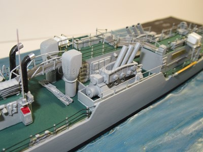 Lot 315 - A 1:192 WATERLINE MODEL FOR THE TYPE 14 'BLACKWOOD' CLASS FRIGATE HMS GRAFTON (F51), AS FITTED IN 1960