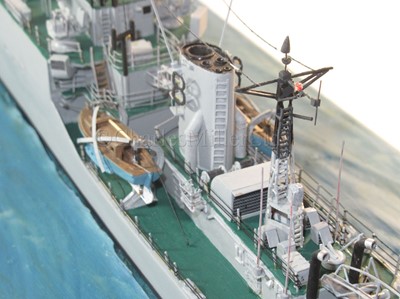 Lot 315 - A 1:192 WATERLINE MODEL FOR THE TYPE 14 'BLACKWOOD' CLASS FRIGATE HMS GRAFTON (F51), AS FITTED IN 1960