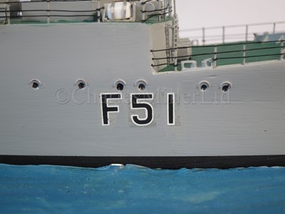 Lot 315 - A 1:192 WATERLINE MODEL FOR THE TYPE 14 'BLACKWOOD' CLASS FRIGATE HMS GRAFTON (F51), AS FITTED IN 1960