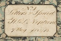Lot 85 - COPY LETTER BOOK OF H.C.S. NEPTUNE<br/>a West...