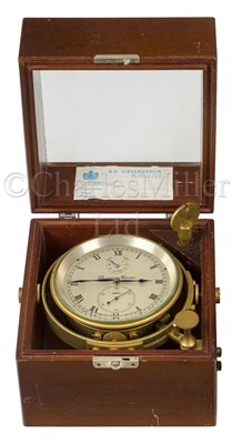 Lot 345 - A TWO-DAY MARINE CHRONOMETER BY THOMAS MERCER, ST. ALBANS, 1962