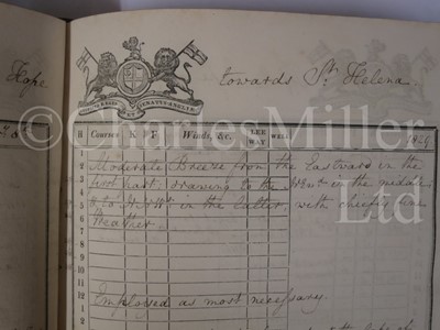Lot 63 - A SHIP'S LOG FOR THE EAST INDIAMAN BERWICKSHIRE