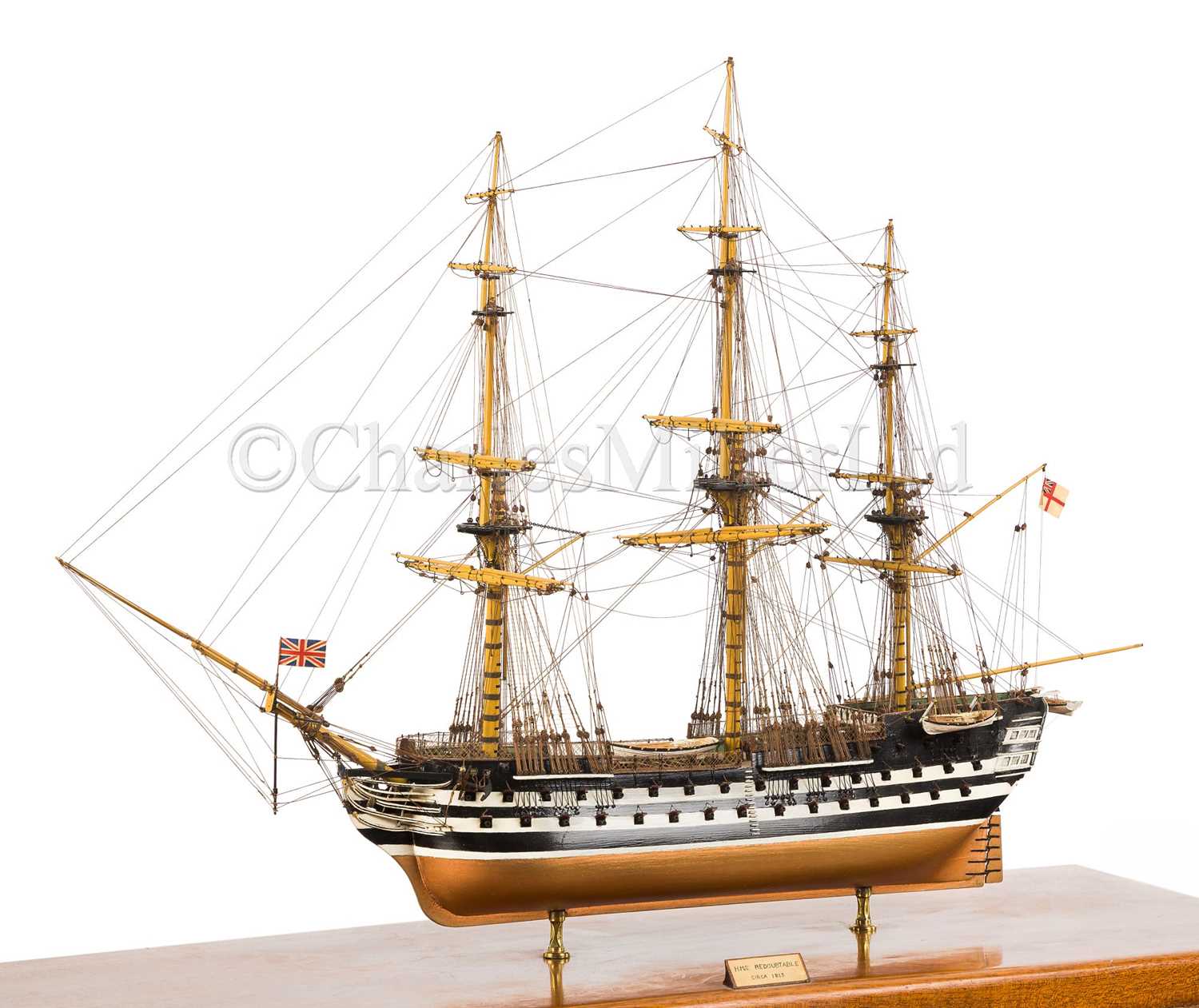 Lot 238 - A WELL-PRESENTED SCALE MODEL OF H.M.S.