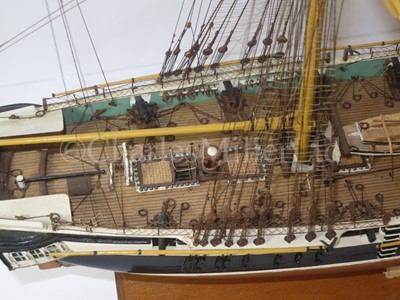 Lot 235 - A ⅛IN. SCALE STATIC DISPLAY MODEL OF THE 12-GUN BRIG OF WAR H.M.S. NAUTILUS OF CIRCA 1840