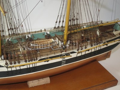 Lot 235 - A ⅛IN. SCALE STATIC DISPLAY MODEL OF THE 12-GUN BRIG OF WAR H.M.S. NAUTILUS OF CIRCA 1840