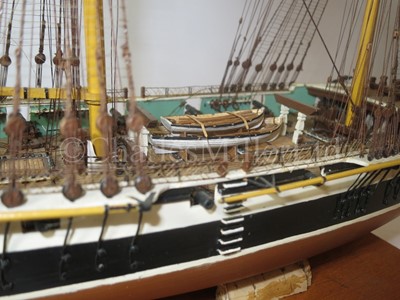 Lot 235 - A ⅛IN. SCALE STATIC DISPLAY MODEL OF THE 12-GUN BRIG OF WAR H.M.S. NAUTILUS OF CIRCA 1840