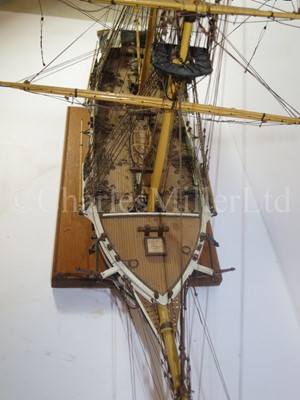 Lot 235 - A ⅛IN. SCALE STATIC DISPLAY MODEL OF THE 12-GUN BRIG OF WAR H.M.S. NAUTILUS OF CIRCA 1840