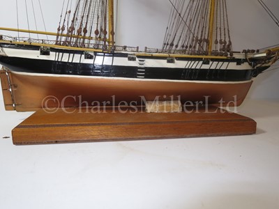 Lot 235 - A ⅛IN. SCALE STATIC DISPLAY MODEL OF THE 12-GUN BRIG OF WAR H.M.S. NAUTILUS OF CIRCA 1840