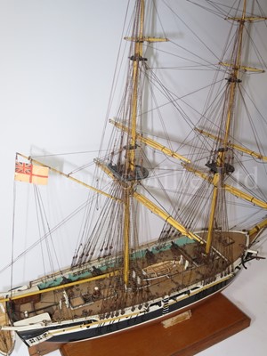 Lot 235 - A ⅛IN. SCALE STATIC DISPLAY MODEL OF THE 12-GUN BRIG OF WAR H.M.S. NAUTILUS OF CIRCA 1840