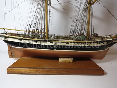 Lot 235 - A ⅛IN. SCALE STATIC DISPLAY MODEL OF THE 12-GUN BRIG OF WAR H.M.S. NAUTILUS OF CIRCA 1840