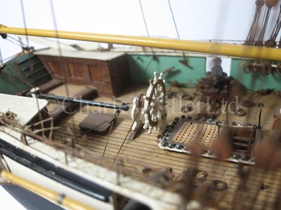 Lot 235 - A ⅛IN. SCALE STATIC DISPLAY MODEL OF THE 12-GUN BRIG OF WAR H.M.S. NAUTILUS OF CIRCA 1840