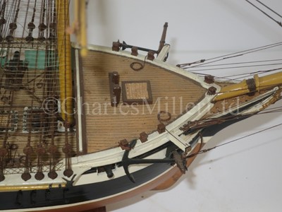 Lot 235 - A ⅛IN. SCALE STATIC DISPLAY MODEL OF THE 12-GUN BRIG OF WAR H.M.S. NAUTILUS OF CIRCA 1840