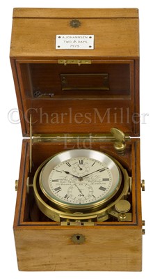 Lot 342 - A TWO-DAY MARINE CHRONOMETER BY A. JOHANNSEN & CO., LONDON, CIRCA 1918