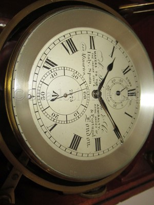 Lot 342 - A TWO-DAY MARINE CHRONOMETER BY A. JOHANNSEN & CO., LONDON, CIRCA 1918