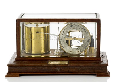 Lot 383 - A RECORDING BAROGRAPH RETAILED BY VICTOR E. SMYTH, DUBLIN, CIRCA 1909