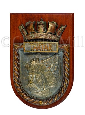 Lot 273 - THE SCREEN BADGE FROM H.M.S. TARTAR, 1939