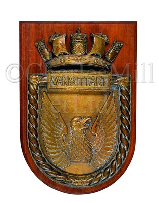 Lot 274 - THE SCREEN BADGE FROM H.M.S. VANSITTART, 1921