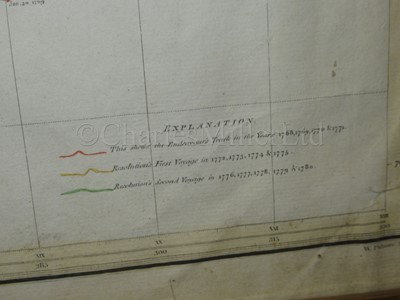 Lot 201 - ‘A GENERAL CHART: EXHIBITING THE DISCOVERIES MADE BY CAPTAIN JAMES COOK…IN THIS AND HIS TWO PRECEEDING VOYAGES; WITH THE TRACKS OF THE SHIPS UNDER HIS COMMAND’