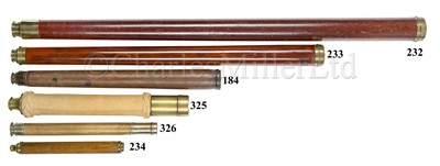 Lot 326 - AN HISTORICALLY INTERESTING 1¼IN. OFFICER-OF-THE-WATCH PATTERN TELESCOPE BY J. COOMBES, DEVONPORT, CIRCA 1930