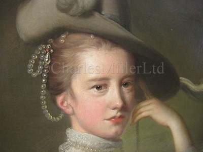 Lot 182 - THOMAS HUDSON (BRITISH, 1701-1779) ; Portrait of Catherine [‘Kitty’] Jervis, circa 1755